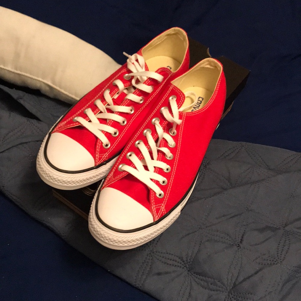 Red Converse Low